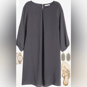 H&M Grey Shift Dress size 8